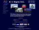 A-1 Signs Inc's Website