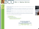 ABCO Typing   Mail Service's Website