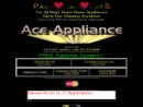 Ace Appliance Parts and Service's Website