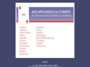 Ace Appliance & A C Parts's Website
