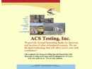 ACS Testing's Website
