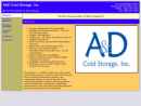 A & D Cold Storage;  Inc's Website