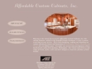 Affordble Cstm Cbnets Showroom's Website