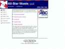 All-Star Waste Disposal's Website