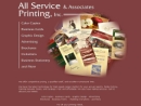 All Service Printing's Website