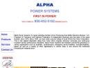 Alpha Power Systems's Website