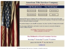 AMERICAN TITLE SERVICES COMPANY's Website