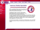 American Medical Specialties's Website
