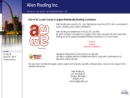 Allen Roofing's Website