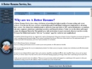 A Better Resume Service's Website