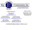 BIG E CONSTRUCTION, INC.'s Website