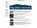 Big Plain Records Inc's Website