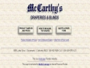 Mccarthy's Draperies & Blinds's Website