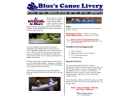 Blue's Canoe Livery's Website