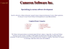 CAMERON SOFTWARE INCORPORATED's Website