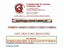 Commercial & Custom Cabinets's Website