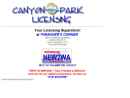 Canyon Park Licensing At Thrasher's Corner's Website
