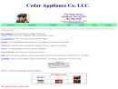 Cedar Appliance Llc.'s Website