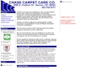 Chase Carpet Care Company's Website