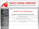 Coast Crane CO of Washington's Website
