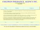 Coleman Insurance Agency Inc's Website