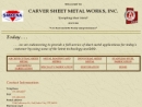 Carver Sheet Metal Works Inc's Website