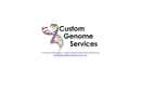 CUSTOM GENOME SERVICES's Website