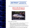 Detroit Transmission Specialist Inc's Website