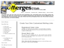 E-MERGES.COM, INC.'s Website