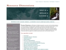 RESOURCE DIMENSIONS, INC's Website