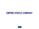 Empire Staple CO's Website