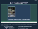 E T TECHTONICS, INC's Website