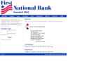 First National Bank's Website