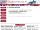 FRONTIER TECHNOLOGY INC's Website