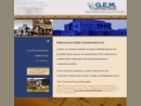 G. E. M. CONSTRUCTORS INC.'s Website