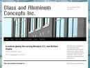 Glass and Aluminum Concepts; Inc's Website