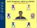 Ko's Martial Arts Academy's Website