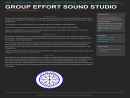 Group Effort Sound Studio's Website