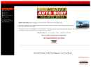 Hunter Auto Body's Website