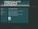 Immaculate Cleaning Co's Website