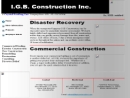IGB CONSTRUCTION INC's Website