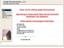 JOSEPH ENVIRONMENTAL LLC's Website