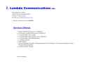 Lambda Communications's Website