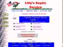LILLY'S SEPTIC SERVICE's Website