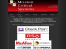 MISSION CRITICAL SYSTEMS,INC.'s Website