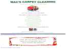 Mac''s Carpet Cleaning's Website