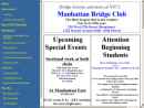 Manhattan Bridge Club's Website