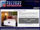 Mattress Factory Showroom's Website