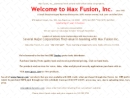 MAX FUSION INC's Website