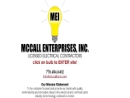 Certified Electricians in Atlanta - McCall Enterprises's Website